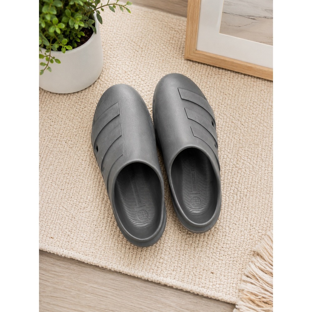 Adidas Adicane Clogs Carbon Grey‎ Men Size 6 Slip On Sandals HP9415